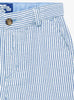 Thomas Brown Shorts Charlie Chino Shorts in Blue Stripe