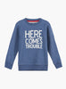 Thomas Brown Sweatshirt Here Comes Trouble Sweater