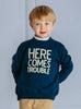 Thomas Brown Sweatshirt Here Comes Trouble Sweatshirt