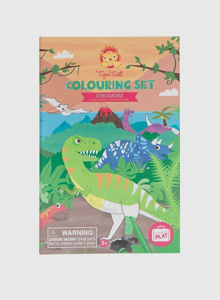 Tiger Tribe Toy Dinosaur Colouring Set