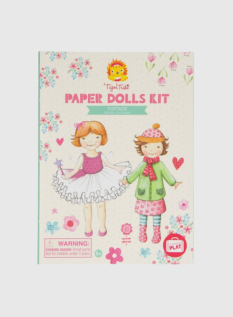 Tiger Tribe Toy Vintage Paper Doll Creative Kit - Trotters Childrenswear