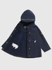 Töastie Rainmac Toastie Waterproof Raincoat in Navy - Trotters Childrenswear