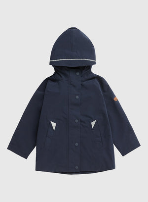 Töastie Rainmac Toastie Waterproof Raincoat in Navy - Trotters Childrenswear