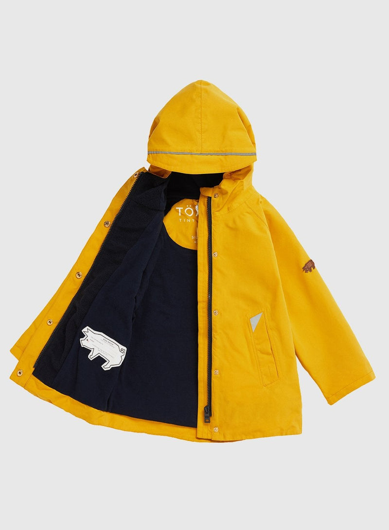 Töastie Rainmac Toastie Waterproof Raincoat in Yellow - Trotters Childrenswear