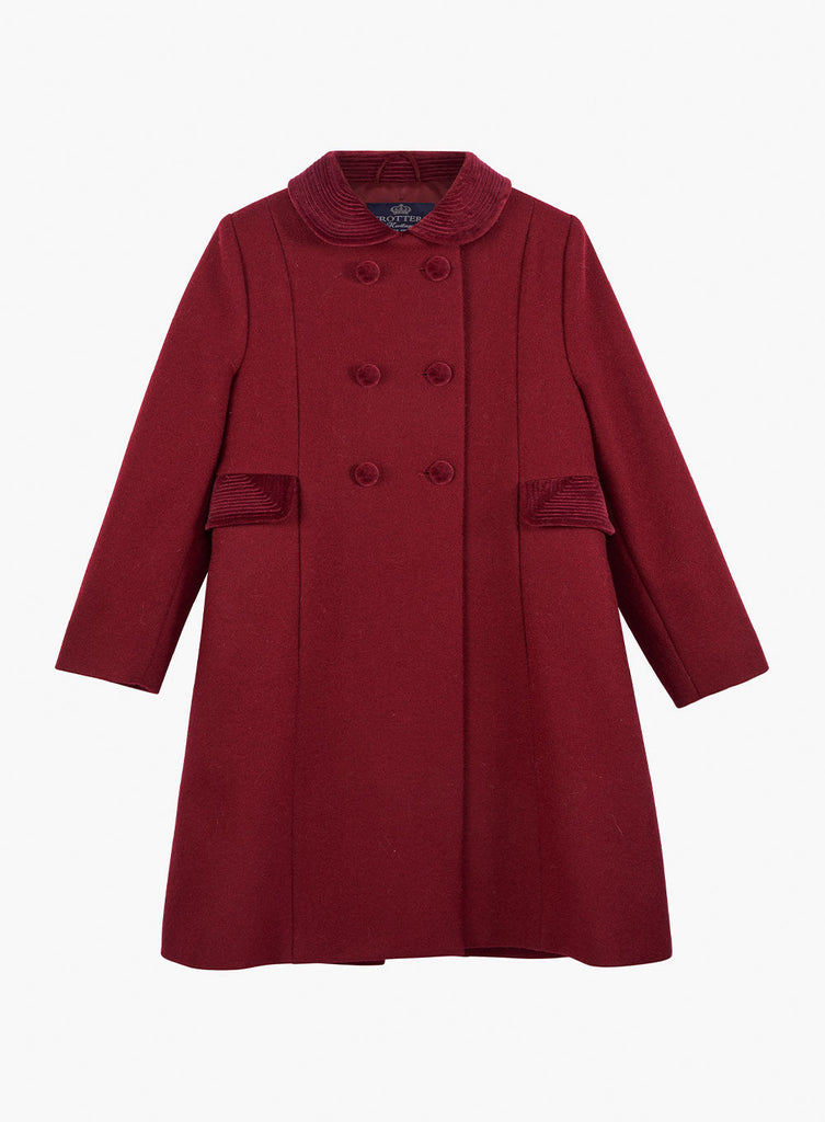 Trotters Heritage Coat Classic Coat in Burgundy