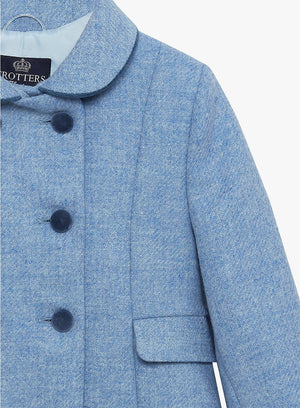 Trotters Heritage Coat Classic Coat in Pale Blue
