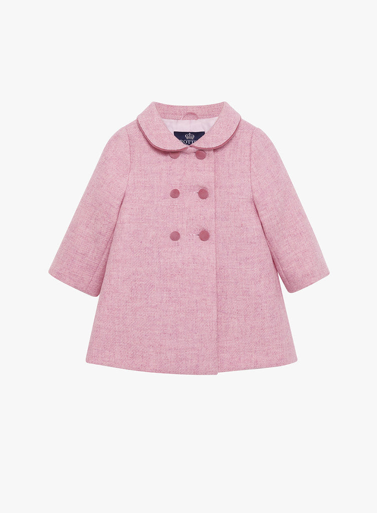 Trotters Heritage Coat Little Classic Coat in Pale Pink