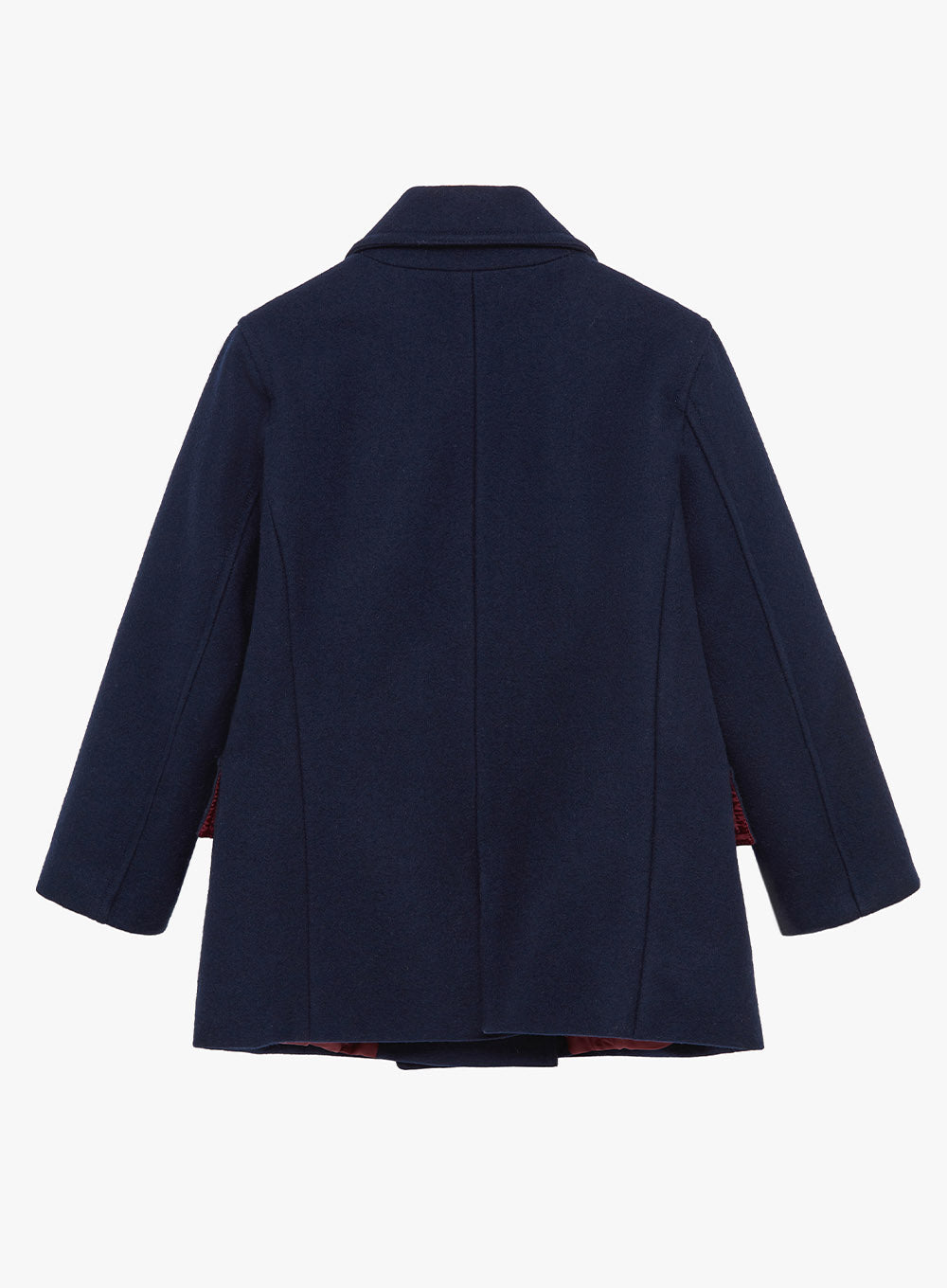 Trotters Heritage Pea Coat in Navy Trotters London