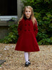 Trotters Heritage Coat Scalloped Coat in Red - Trotters Childrenswear