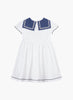 Trotters Heritage Dress Philippa Sailor Dress in White