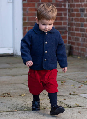 Trotters Heritage Jacket Little Harrison Jacket in French Navy