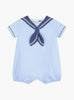 Trotters Heritage Romper Little Charlie Sailor Romper in Pale Blue