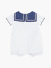 Trotters Heritage Romper Little Charlie Sailor Romper in White