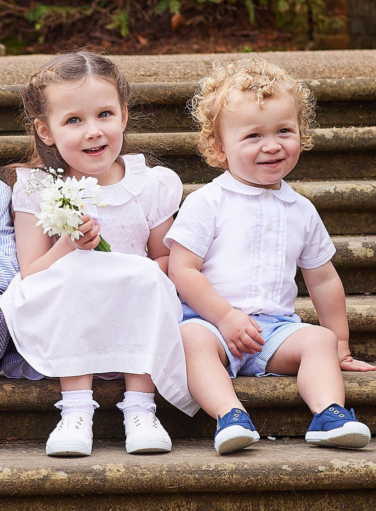 Trotters Heritage Set The Little Rupert Set in Pale Blue/White