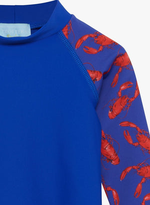 Trotters Swim Rash Vest Baby Rash Vest in Lobster