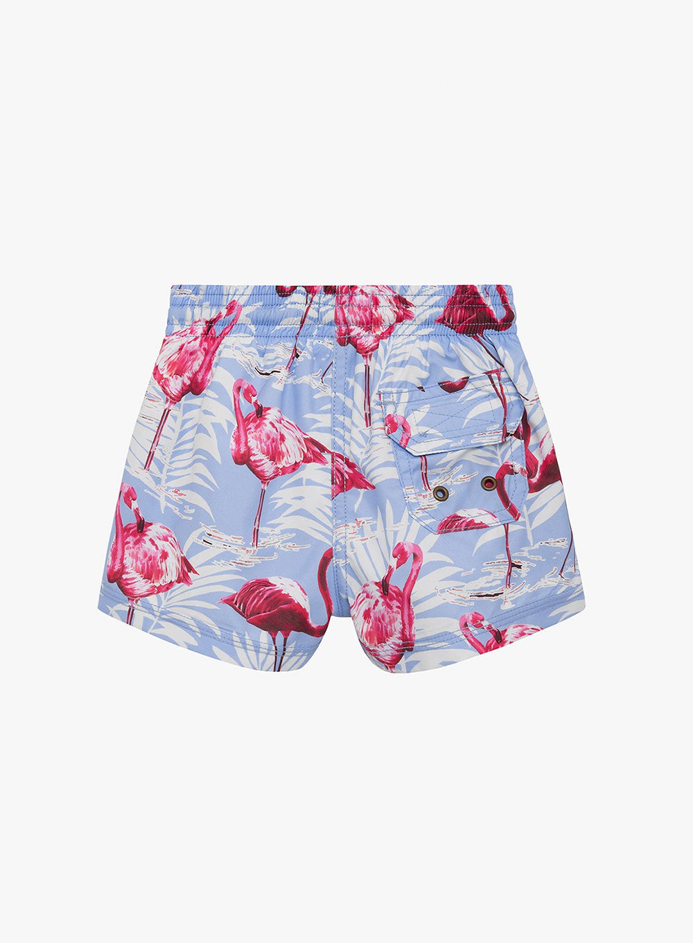 Trotters Swim Swim Shorts Baby Swimshorts in Flamingo