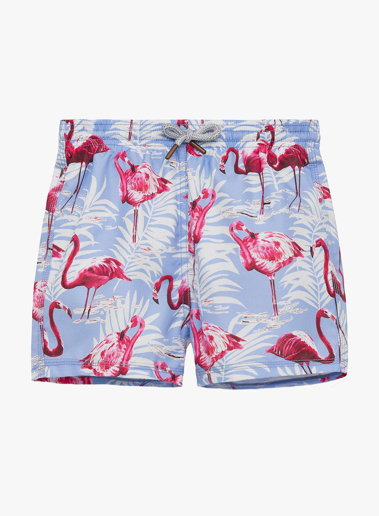 Trotters Swim Swim Shorts Boys Swimshorts in Flamingo