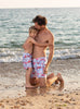 Trotters Swim Swimshorts Mens Daddy & Me Swimshorts in Flamingo