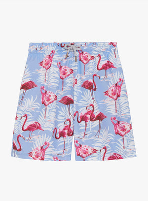 Trotters Swim Swimshorts Mens Daddy & Me Swimshorts in Flamingo