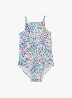 Trotters Swim Swimsuit Little Frill Swimsuit in Blue Aurora