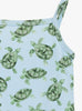 Trotters Swim Swimsuit Little Peplum Swimsuit in Turtle