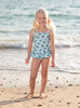Trotters Swim Swimsuit Peplum Swimsuit in Turtle - Trotters Childrenswear