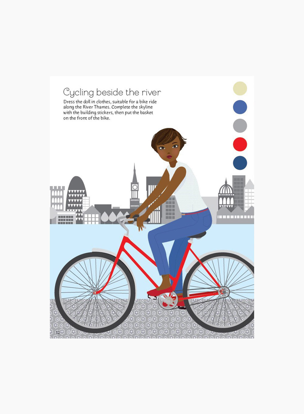 Usborne's Dolly Dressing Fashion Designer London Sticker Book | Trotters Childrenswear Usborne's Dolly Dressing Fashion Designer London Sticker Book | Trotters Childrenswear