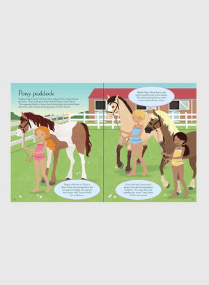 Usborne Book Usborne's Dolly Dressing Horse Show Sticker Book