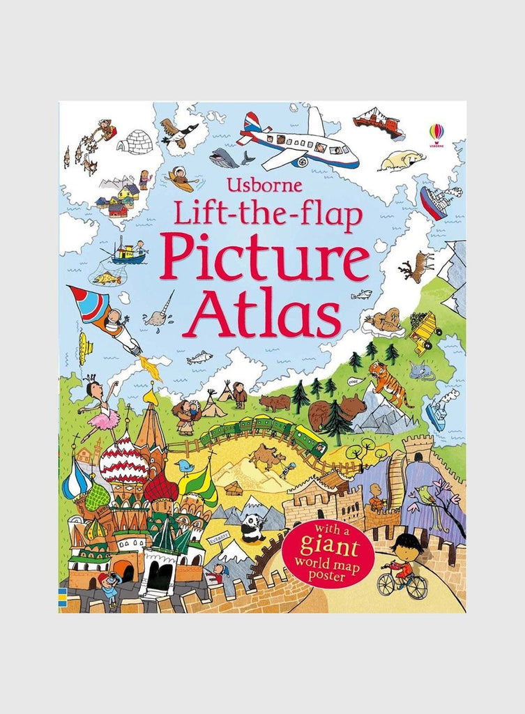 Usborne Book Usborne's Lift-the-Flap Picture Atlas Book - Trotters Childrenswear