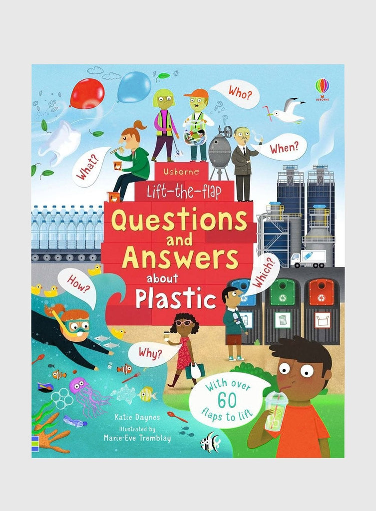 Usborne Book Usborne's Lift-the-Flap Questions and Answers About Plastic Board Book - Trotters Childrenswear