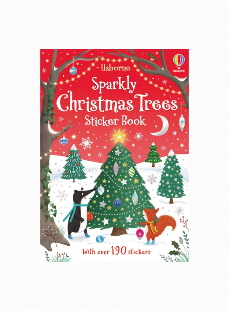 Usborne Book Usborne's Sparkly Christmas Trees Sticker Book