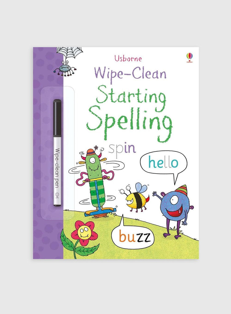 Usborne Book Wipe-Clean Starting Spelling Book - Trotters Childrenswear