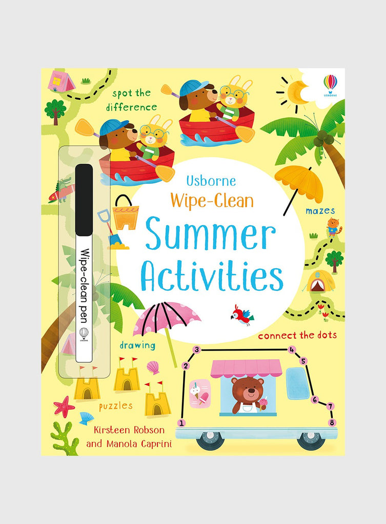 Usborne Book Wipe-Clean Summer Activities Book