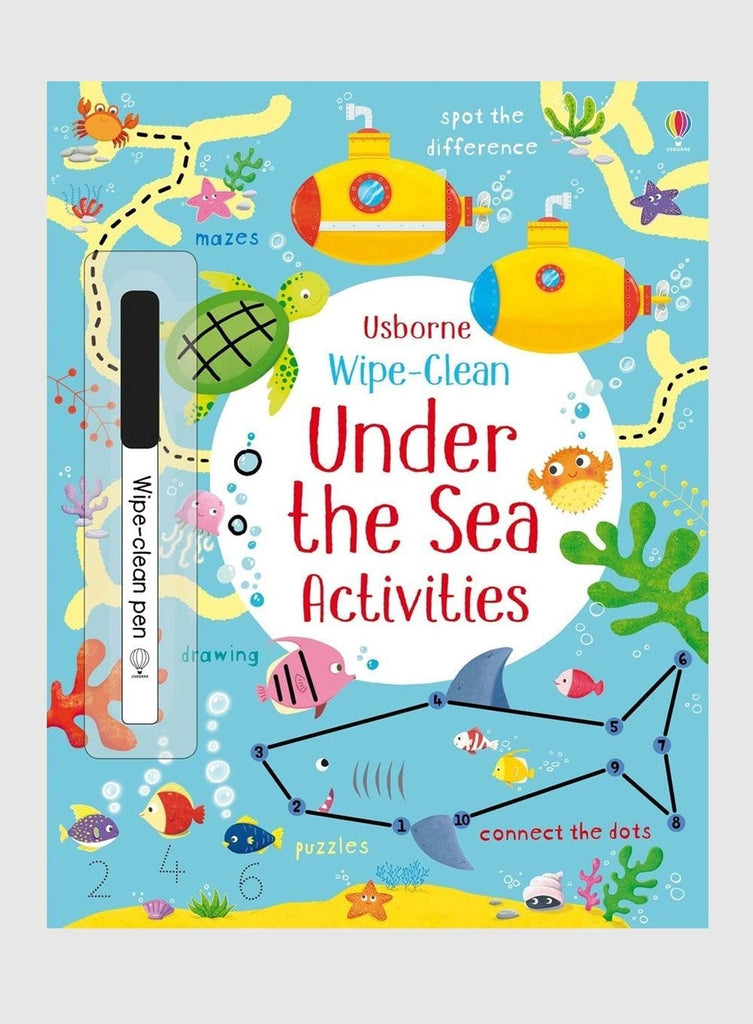 Usborne Book Wipe-Clean Under the Sea Activities Book